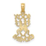 10K 100% GEMINI Zodiac Charm - Image 4