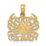 10K 100% CANCER Zodiac Charm - Image 4
