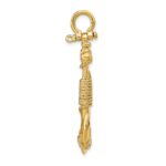 10K 3-D Solid Anchor with Rope Pendant - Image 2