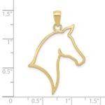 10k Horse Head Pendant - Image 4