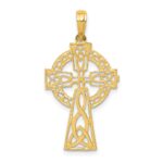 10K Polished Celtic Cross Pendant