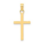 10k 3-D Cross Pendant
