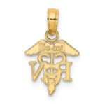 10K RN Caduceus Pendant - Image 4