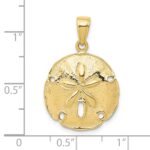10k Sand Dollar Pendant - Image 3