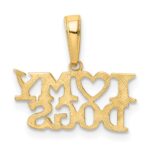 10K I HEART MY DOGS Pendant - Image 3