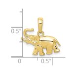 10k Polished Elephant Charm - Image 3