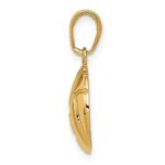 10K Gold Polished Volleyball Pendant - Image 2