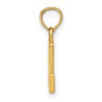 10K Polished L Block Initial Charm - Image 2