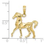 10K 3-D Horse Charm - Image 3