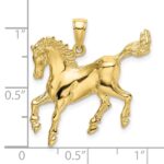 10K 2-D Horse Charm - Image 3