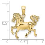 10K 2-D Horse Charm - Image 3