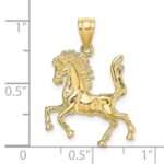 10K 3-D Horse Charm - Image 3