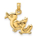 10K 3-D Two Ducks Charm - Image 4