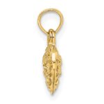 10K 3-D and D/C Mini Puffed Heart Charm - Image 2