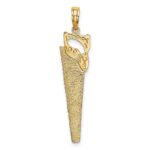 10K 3-D Flat Hand Saw Charm - Image 4