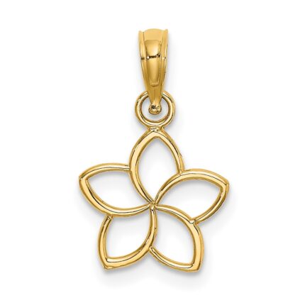 10k Cut Out Flower Charm