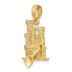 10K 3-D Sand Castle w/ Shovel Charm - Image 5