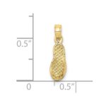 10K 3D Single Flip-Flop Charm - Image 3