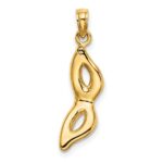 10K 3-D Beveled Masquerade Mask Charm - Image 4