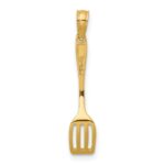 10K 3-D Polished Spatula Charm - Image 4