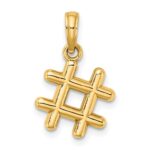 10K 3-D Hashtag Charm - Image 4