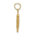 10K 3-D Mini Seahorse Charm - Image 2