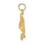10K Textured Spotted Eagle Ray Charm - Image 2
