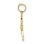 10k Polished Mini Dancing Starfish w/ Bail Charm - Image 2