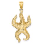 10K Textured Starfish Charm - Image 4