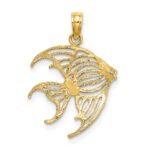 10K Cut-Out Angelfish Charm - Image 4