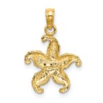 10K Puffed Starfish Charm - Image 4