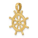 10K 3-D Ships Wheel Charm - Image 5