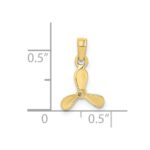 10K 3-D w/ 3 Blades Propeller Charm - Image 3