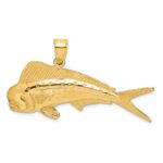 10K 2-D Male Dorado (Mahi-Mahi) Charm