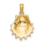 10K Lion's Paw Shell Charm - Image 4