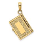 10K 3-D Moveable Pages Holy Bible w/ Lords Prayer Charm - Image 4