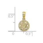 10K Engraved Star Of David Charm - Image 3
