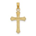 10K Polished Cross Charm - Image 4