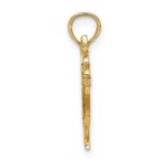 10K Cut-Out Dove with Olive Branch Charm - Image 2