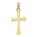 10K Polished Cross Charm - Image 4