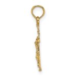 10K Mini Crucifix Charm - Image 2