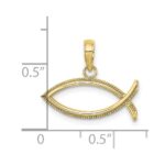 10K Ichthus Charm - Image 2