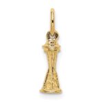 10k Solid Polished 3-D Space Needle Charm - Image 4