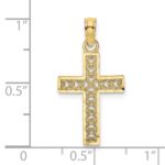 10k D/C Filigree Cross Pendant - Image 3
