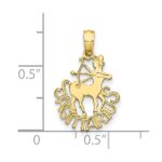 10K SAGITTARIUS Zodiac Charm - Image 3