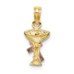 10K Two-Tone Communion Cup w/ Cross Charm - Image 4