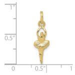 10k Polished Ballerina Charm - Image 3