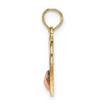 10k Two-tone w/White Rhodium MOM and Heart Pendant - Image 2