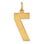 10ky Casted Large Diamond Cut Number 7 Charm - Image 4