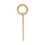 10k Medium Satin Number 1 Charm - Image 2